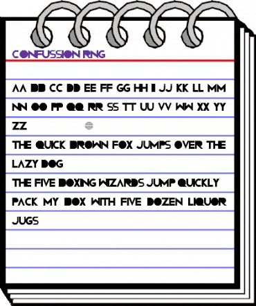 Confussion RNG Regular animated font preview