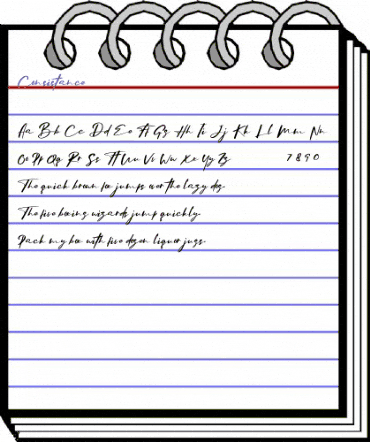 Consistance Regular animated font preview