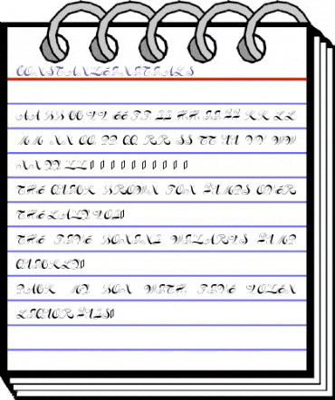 Constanze Regular animated font preview