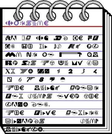 COnsume Regular animated font preview