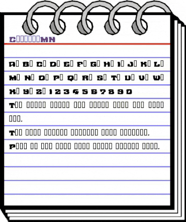 ContestMN Regular animated font preview