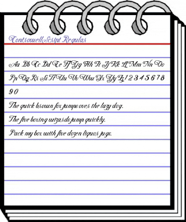 Controwell Script Regular animated font preview Controwell Script Regular animated font preview