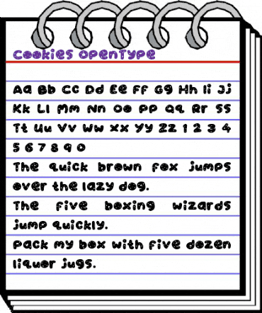 Cookies Regular animated font preview