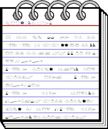 Cooking Set Regular animated font preview