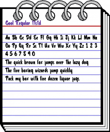 Cool Regular animated font preview