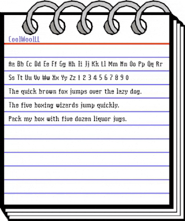 CoolWoolLL Medium animated font preview