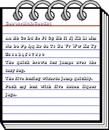 CooperBlaDConSh1 Regular animated font preview