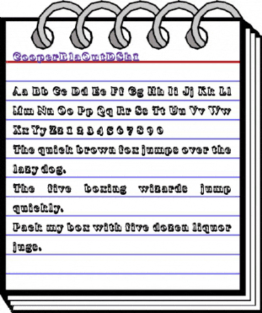 CooperBlaOutDSh1 Regular animated font preview CooperBlaOutDSh1 Regular animated font preview