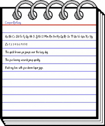 Cooper Rottasy Regular animated font preview