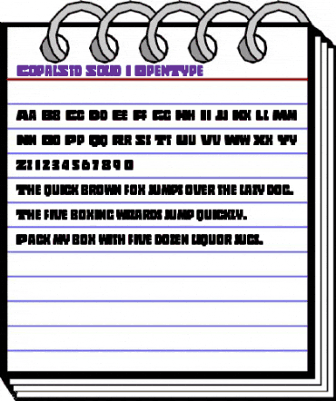 Copal Std Solid animated font preview