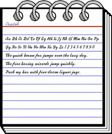 Coptek Regular animated font preview Coptek Regular animated font preview