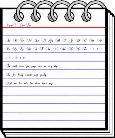 CopyistC Regular animated font preview