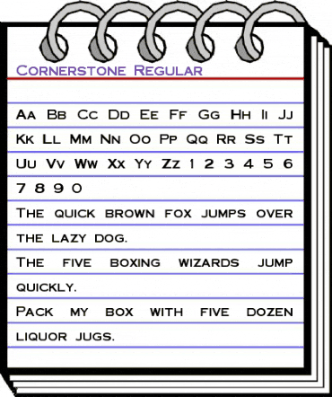 Cornerstone Regular animated font preview Cornerstone Regular animated font preview