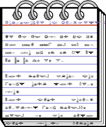 Cornucopia of Dingbats Four Regular animated font preview