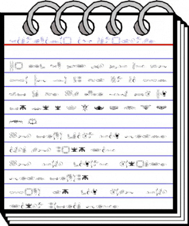 Cornucopia of Ornaments Regular animated font preview