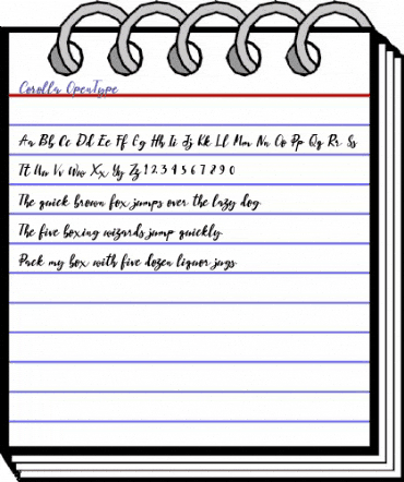 Corolla Regular animated font preview