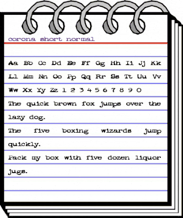 corona short normal animated font preview corona short normal animated font preview