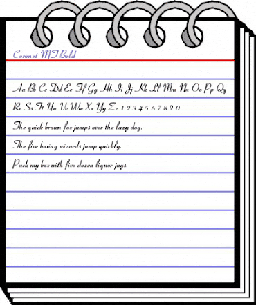 Coronet MT Bold Regular animated font preview