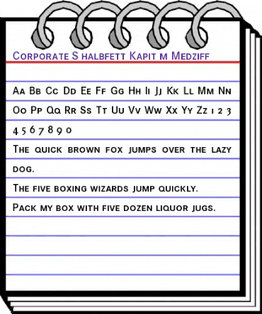 Corporate S Expert BQ Medium animated font preview