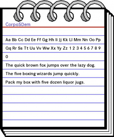 CorpoSDem Regular animated font preview CorpoSDem Regular animated font preview