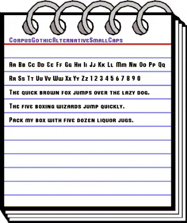 CorpusGothic Regular animated font preview CorpusGothic Regular animated font preview
