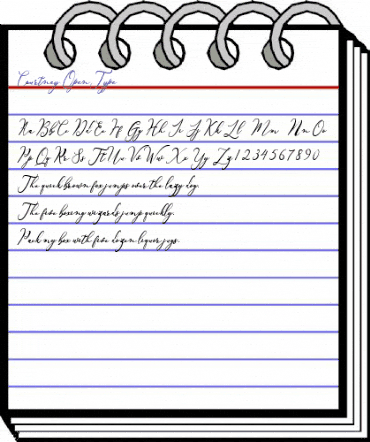 Courtney Regular animated font preview
