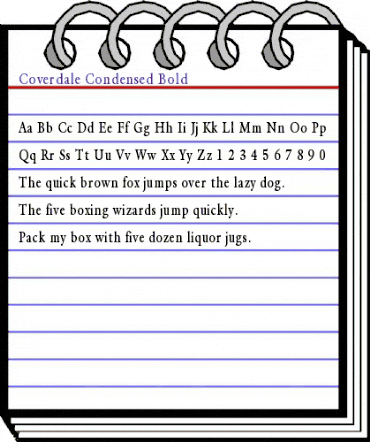 Coverdale-Condensed Bold animated font preview