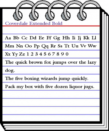 Coverdale-Extended Bold animated font preview