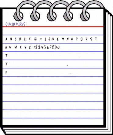 COVID VIRUS Regular animated font preview