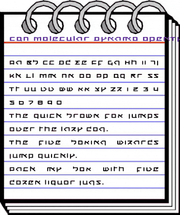 CQN-Molecular Dynamo animated font preview CQN-Molecular Dynamo animated font preview