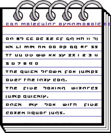CQN-Molecular DynamoBold animated font preview