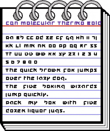 CQN-Molecular-Thermo Bold animated font preview