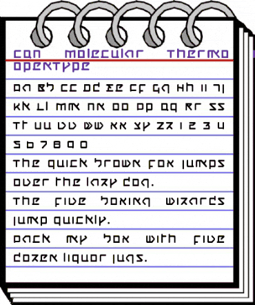 CQN-Molecular-Thermo Regular animated font preview