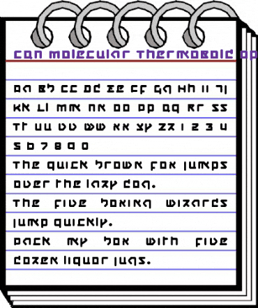 CQN-Molecular ThermoBold animated font preview