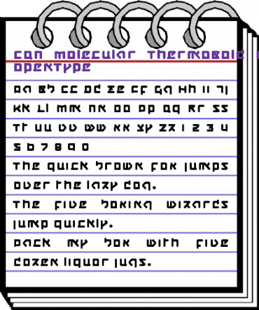 CQN-Molecular-ThermoBold Regular animated font preview