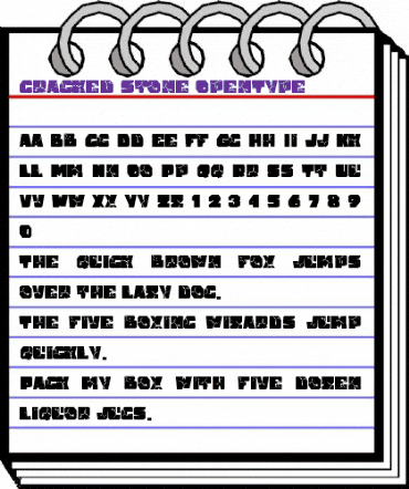 Cracked stone Regular animated font preview Cracked stone Regular animated font preview