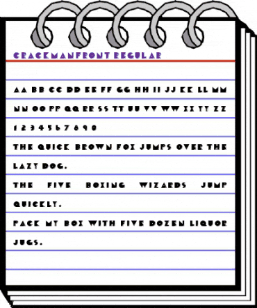 Crack Man Front animated font preview