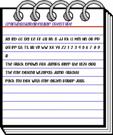 Crafting Island Regular animated font preview Crafting Island Regular animated font preview