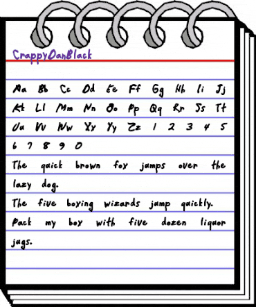 CrappyDanBlack Regular animated font preview CrappyDanBlack Regular animated font preview