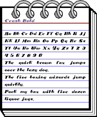 Crash Bold animated font preview