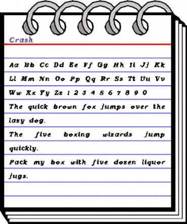 Crash Regular animated font preview