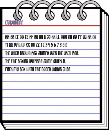 Crashburn Regular animated font preview Crashburn Regular animated font preview