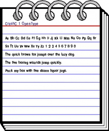 CrashC Regular animated font preview