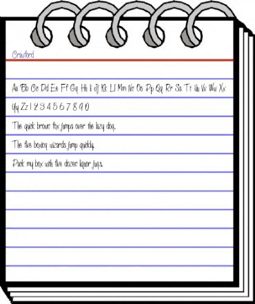 Crawford Regular animated font preview Crawford Regular animated font preview