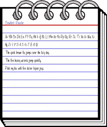 Crawford Regular animated font preview Crawford Regular animated font preview