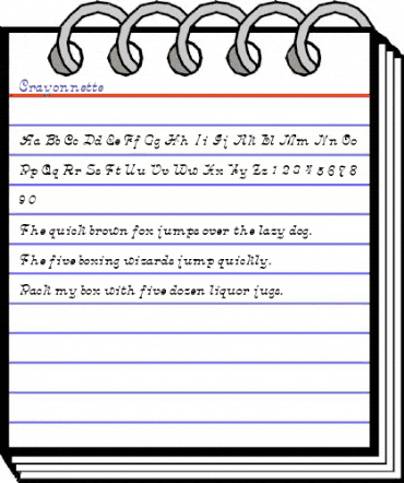 Crayonnette Regular animated font preview Crayonnette Regular animated font preview