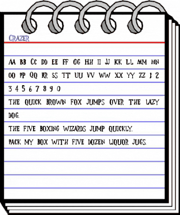 Crazer Regular animated font preview