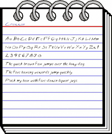 Crazzon Regular animated font preview Crazzon Regular animated font preview
