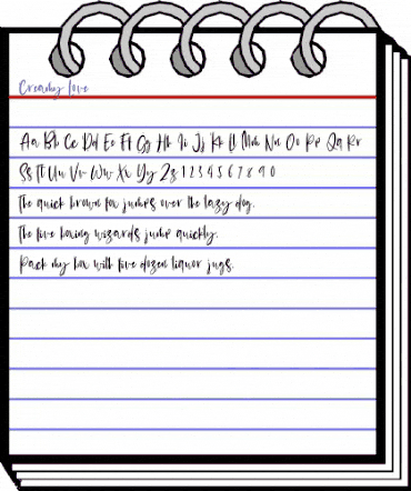 Creamy Love Regular animated font preview Creamy Love Regular animated font preview