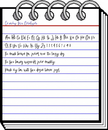 Creamy Love Regular animated font preview